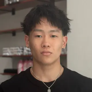 ショート パーマ メンズ 金山駅前メンズカット モデル募集 青島永透のヘアスタイル