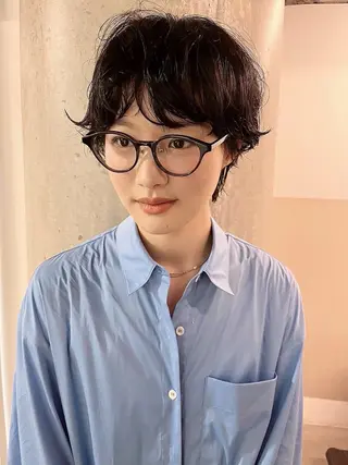 ショート パーマ kos所属・ムロ 二子玉川駅のヘアスタイル