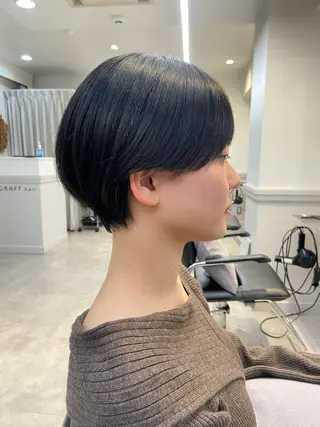 ショート カラー 山下夕月 ショート🫧ボブのヘアスタイル