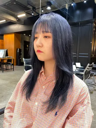 セミロング カラー パーマ ヘアアレンジ 似合わせカラー / レイヤーMADOKAのヘアスタイル