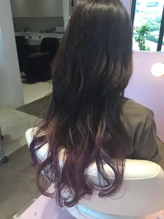 セミロング 所渉/韓国レイヤー /ウルフカットのヘアスタイル