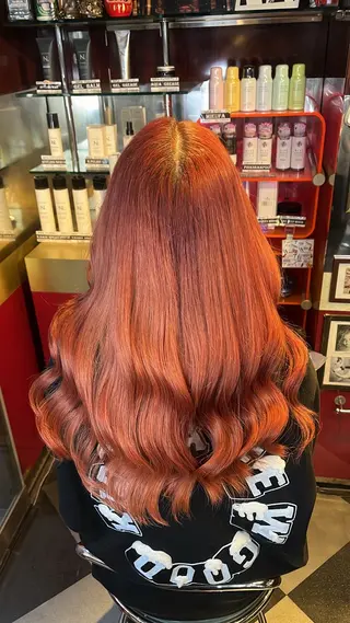 ロング カラー デザインカラー/ ブリーチ/コーンロウのヘアスタイル