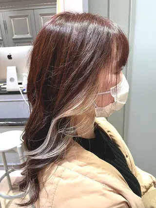 ロング カットモデル ヨネダのヘアスタイル