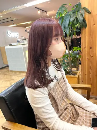 ミディアム カラー esu西梅田所属・ena/ブリーチなし 透明感・レイヤー🎀のヘアスタイル