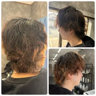 パーマ メンズ ヘアーメイクマロン ヘアーメイクマロンのヘアスタイル
