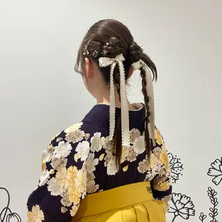 ベージュ/アレンジ /横浜/杉本千夏のヘアスタイル