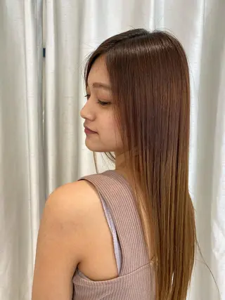 ロング 中谷 明日香のヘアスタイル