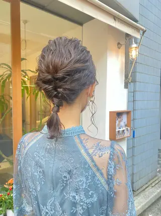 ヘアアレンジ 安永 涼のヘアスタイル