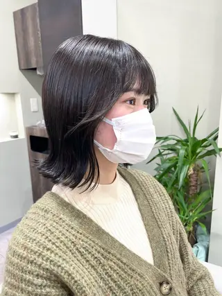 ショート 髪質改善カラー&TR 縮毛矯正/弱酸性矯正のヘアスタイル