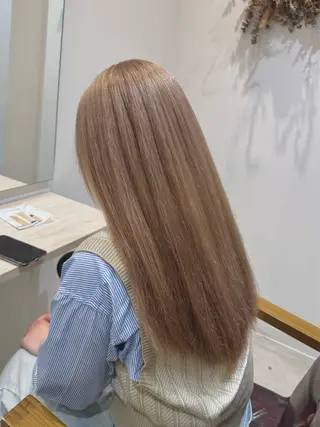 ロング カラー hono🐬カラー 特化/ハイトーンのヘアスタイル