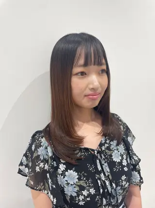 ミディアム 髪質改善✨艶カラー 🎀moka🎀のヘアスタイル