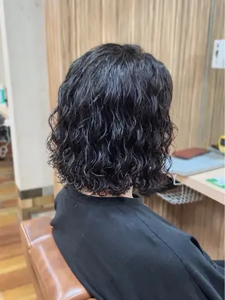 ショート パーマ メンズ曲がる 縮毛矯正/駅徒歩4分のヘアスタイル