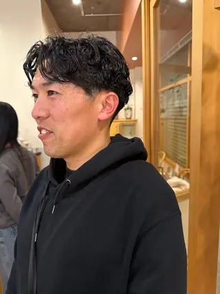 パーマ メンズ 奧村 真奈のヘアスタイル