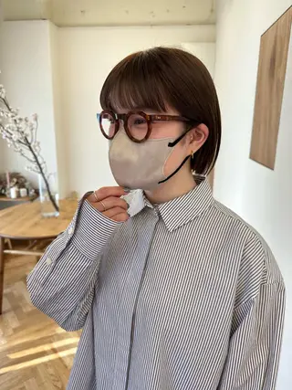 ショート カラー yupi🐈‍⬛ レイヤー/パーマのヘアスタイル