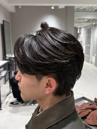 ショート パーマ メンズ メンズ縮毛矯正 /池袋/原田海朱のヘアスタイル