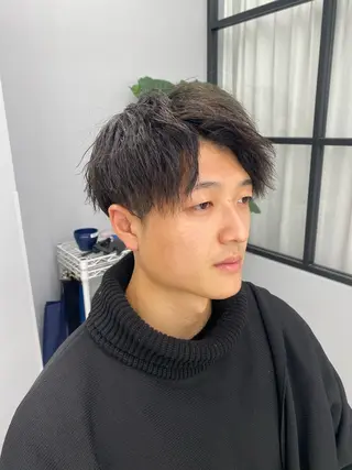 ショート パーマ メンズ 新宿メンズ特化 🥇店長JUKIYAのヘアスタイル