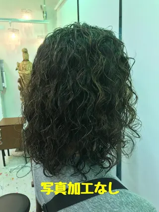 セミロング パーマ EMANON横浜所属・平尾 拓也のヘアスタイル