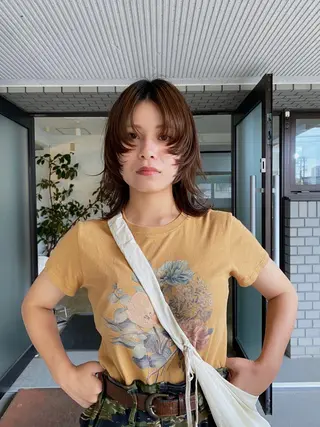 ミディアム カラー GATTACA所属・KEI gattacaのヘアスタイル