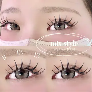 マツエク・マツパ 大阪梅田 SAKI 韓国風束感まつ毛のマツエク・マツパデザイン