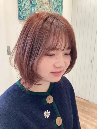 セミロング カラー むらたみずき /大宮ブリーチカラーのヘアスタイル