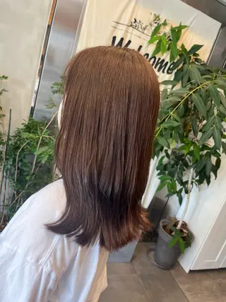 セミロング カラー ブリーチなし艶カラー /いくののヘアスタイル