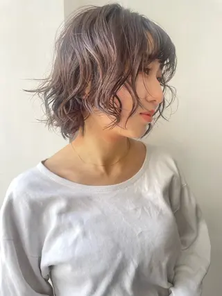 ショート パーマ pole所属・【pole】 minaのヘアスタイル
