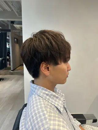 ショート カラー メンズ SYUYA/パーマ/ マッシュスタイル特化のヘアスタイル