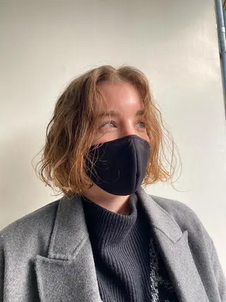 ショート パーマ les baladins du miroir所属・🍃YURI 🍃のヘアスタイル