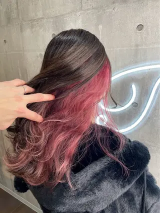 セミロング ブリーチカラー🐭♡ moeのヘアスタイル