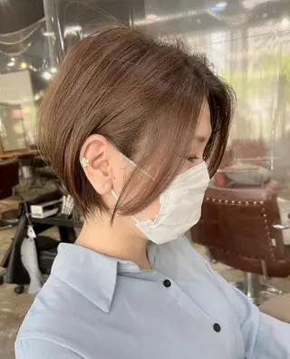 ショート カラー 初めでも安心🌟 newi町田✂のヘアスタイル