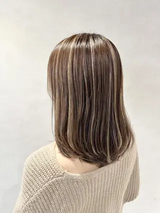 ロング カラー ヘアアレンジ 💎ハイライトカラー /髪質改善カラー💎のヘアスタイル