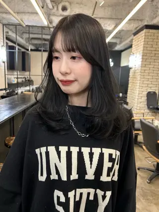 ロング カラー 地毛風艶カラー🌿 喜多夏海のヘアスタイル