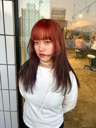 カラー 💫miyu💫デザ インカラー/アレンジのヘアスタイル