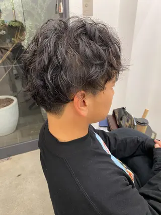 パーマ 顔周りカット/透明感 カラー/rioのヘアスタイル