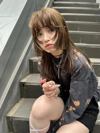 ミディアム 福岡美容室Daisy hairのヘアスタイル