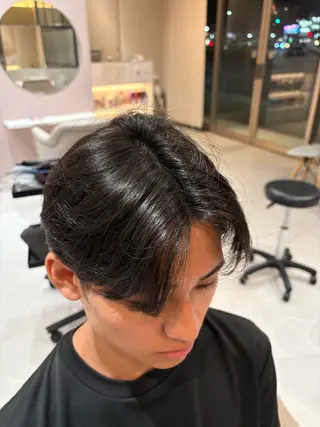 メンズ 💎曲がる縮毛矯正 💎透明感カラー/のヘアスタイル