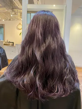 ロング カラー 🇰🇷ハイトーン× 韓国レイヤー레이어드のヘアスタイル