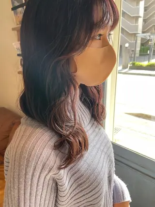 ロング カラー HARE 川崎晴佳のヘアスタイル