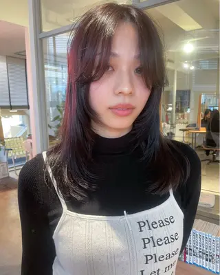 セミロング カラー sachi / tsunaguのヘアスタイル