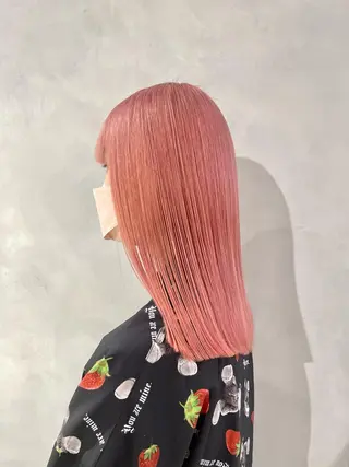 ロング カラー ハイトーン×レイヤー ／遠藤将太のヘアスタイル