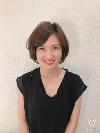 ショート レイヤーカット✂︎池 袋個室サロンkumaのヘアスタイル