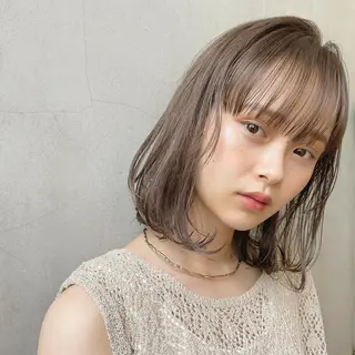 ミディアム カラー 🫧透明感ヘア🫧 🧸竹花　彩希🧸のヘアスタイル