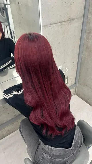 ロング CYM所属・ワンカラー/レイヤー 🩷モエのヘアスタイル