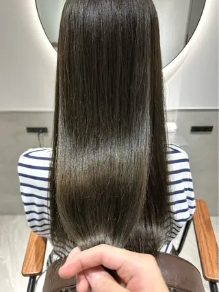 セミロング カラー 銀座No.1髪質改善 縮毛矯正/本木のヘアスタイル