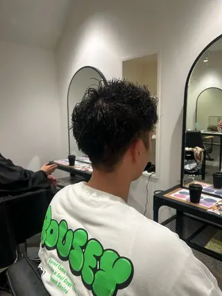 ショート パーマ メンズ cocotte 💟草間紫音💟のヘアスタイル