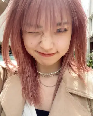 ロング カラー ヘアアレンジ 【柔らか透明感✨/ 似合せ前髪】大石葉月のヘアスタイル