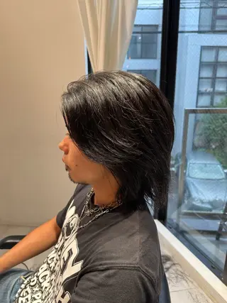 ミディアム メンズ 艶髪/ロングモデル 募集🫧terukaのヘアスタイル