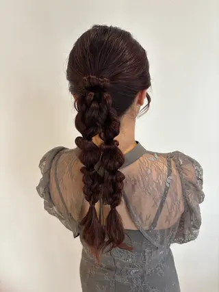 ロング 岡本 彩楓のヘアスタイル