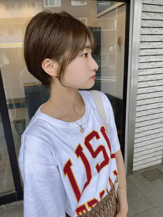 ショート カラー ショート、ボブ シマダマサトのヘアスタイル