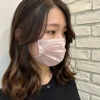 ミディアム SOYON 🤍CHIZU🤍.のヘアスタイル